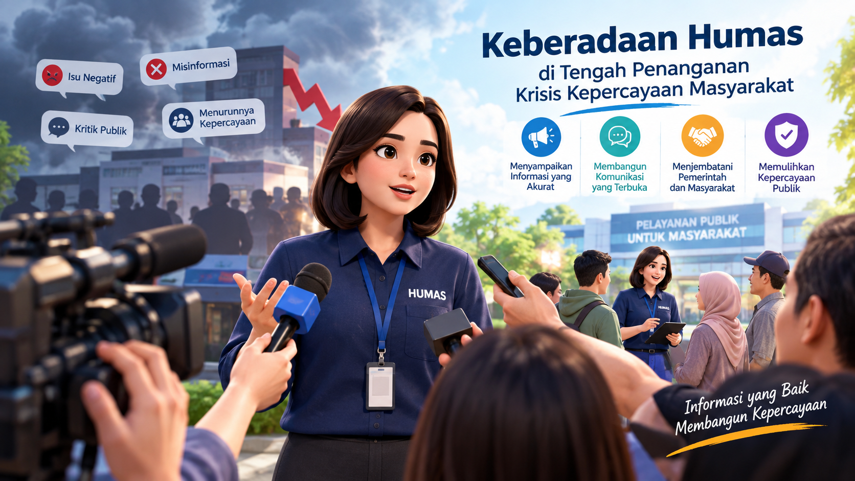 Keberadaan Humas di Tengah Penanganan Krisis Kepercayaan Masyarakat