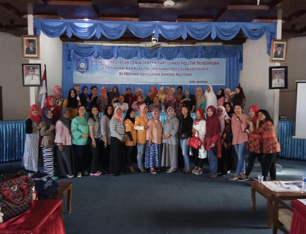 Target Pelatihan Peningkatan Partispasi Politik Perempuan, Tingkatkan Keterwakilan Perempuan Di Parlemen Kabupaten Bangka