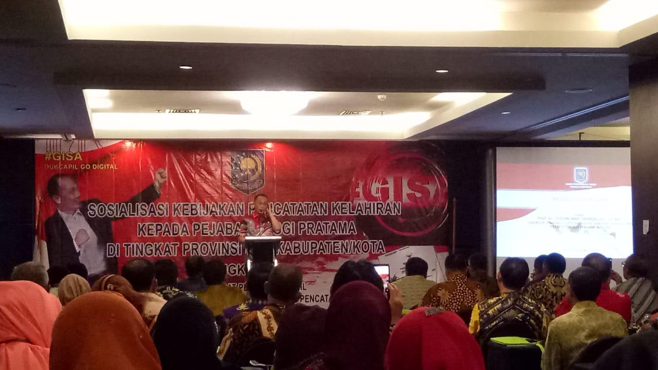 DP3ACSKB IKUT SOSIALISASI KEBIJAKAN PENCATATAN KELAHIRAN DITJEN DUKCAPIL 2019