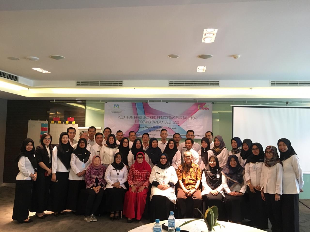 DP3ACSKB GELAR PELATIHAN PPRG BAGI AUDITOR PROVINSI BANGKA BELITUNG