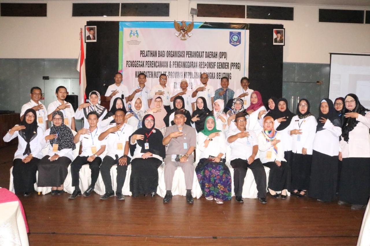 TINGKATKAN KOMITMEN OPD PENGGERAK PPRG,  DP3ACSKB BABEL GELAR PELATIHAN