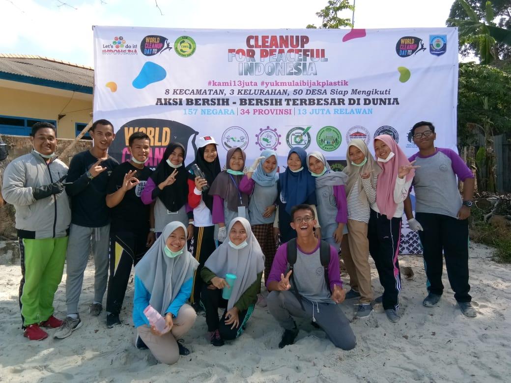 FORUM ANAK SE-BANGKA BELITUNG BERPARTISIPASI DALAM WORLD CLEANUP DAY