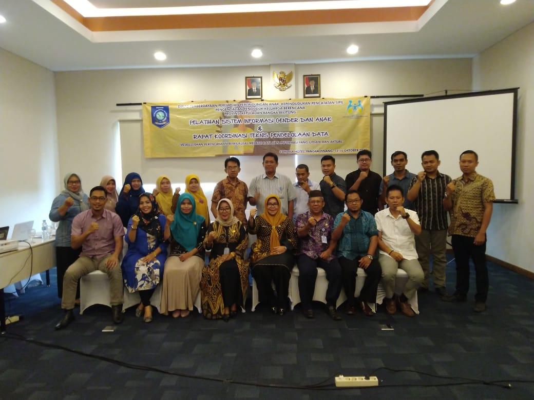 DUKUNG SEDIAAN DATA GENDER DAN ANAK,  DP3ACSKB BABEL GELAR PELATIHAN SIGA 