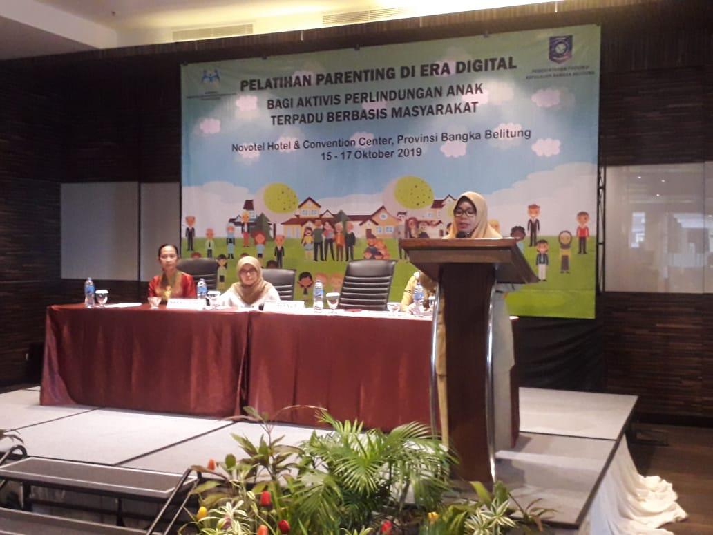 DP3ACSKB BABEL FASILITASI PELATIHAN PARENTING ERA DIGITAL BAGI AKTIVIS PERLINDUNGAN ANAK TERPADU BERBASIS MASYARAKAT (PATBM) 