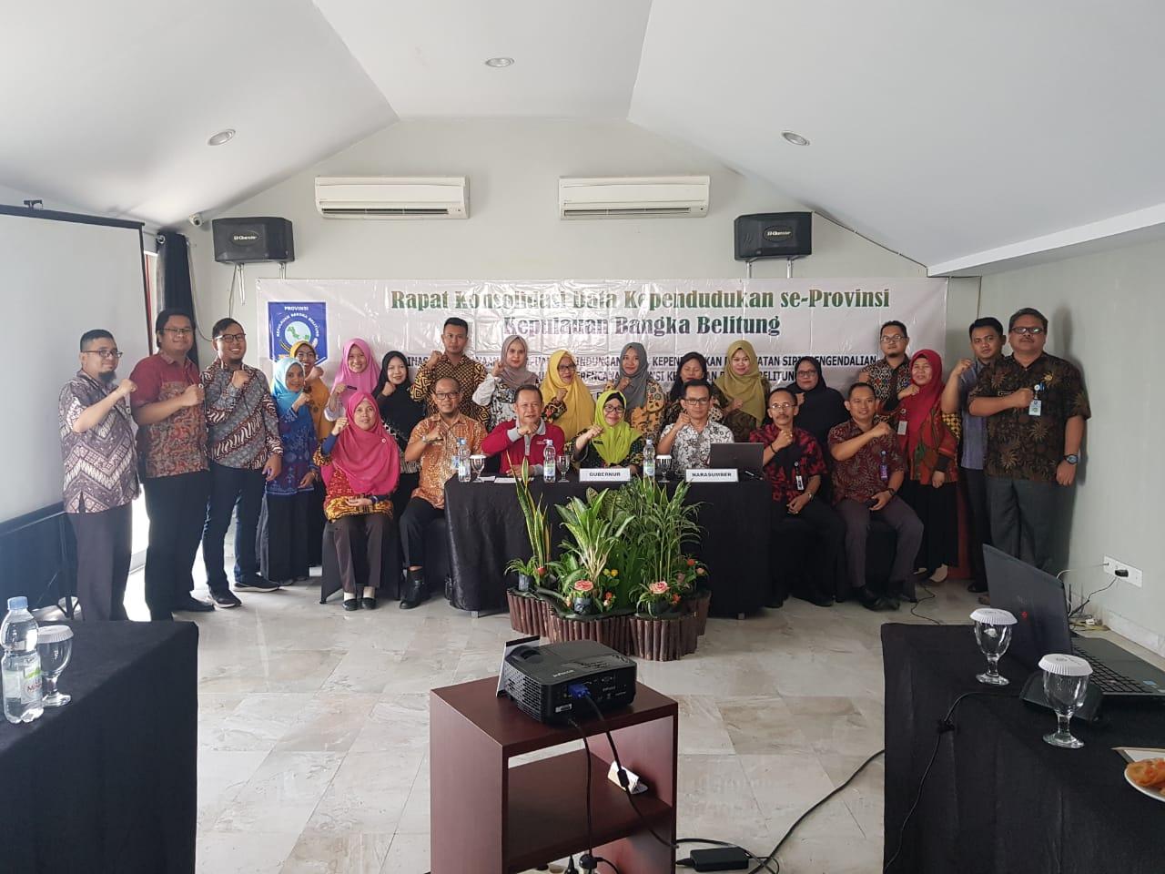 JELANG PILKADA 2020, DP3ACSKB BABEL LAKUKAN RAPAT KONSOLIDASI TERKAIT DATA KEPENDUDUKAN