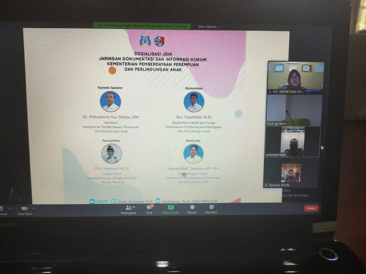 Optimalisasi Layanan Pemanfaatan JDIH Secara Online