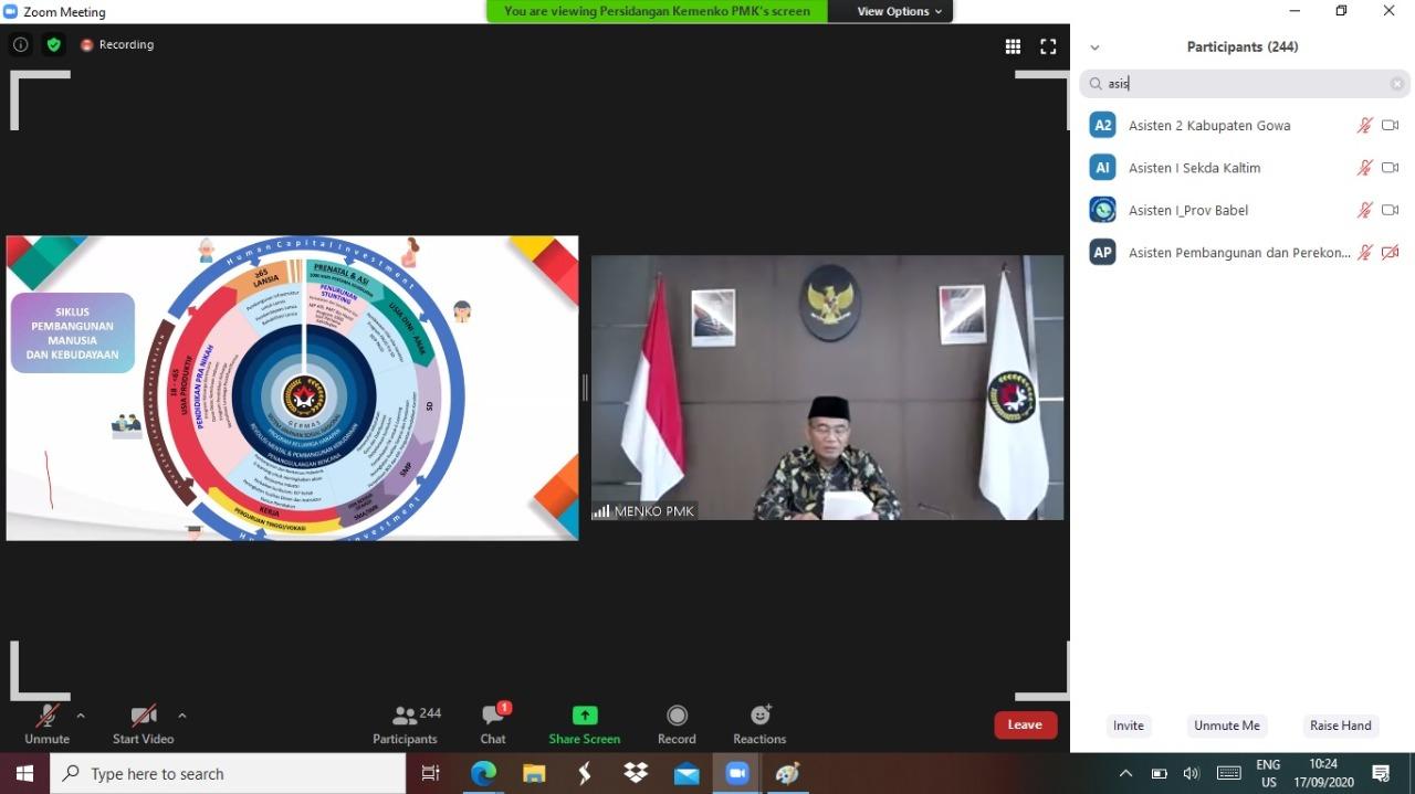 Webinar Pengembangan GDPK, Membangun SDM Unggul Rangkaian Proses Holistik dan Terintegrasi
