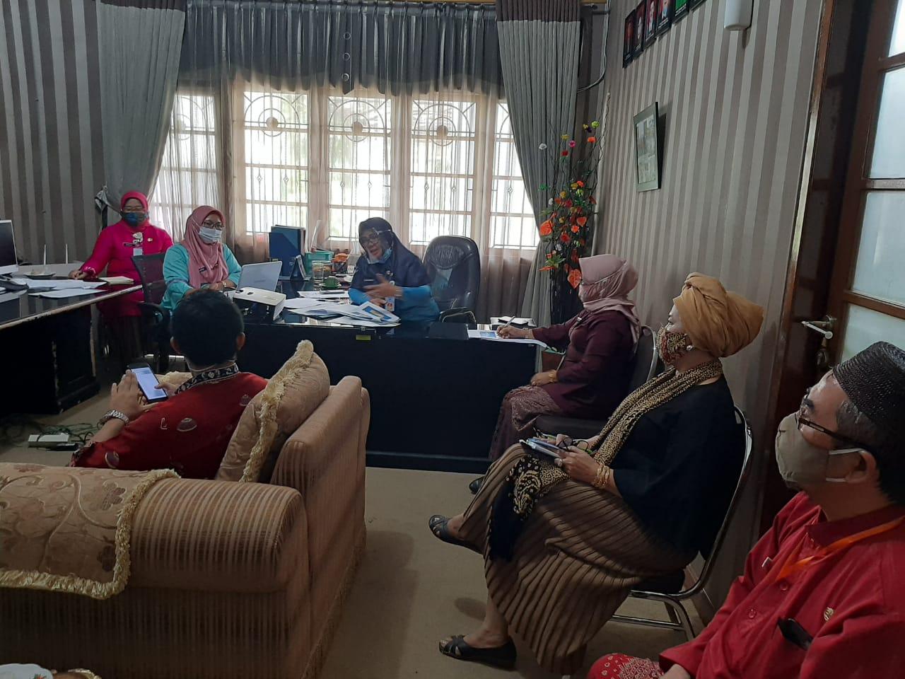 DP3ACSKB Gelar Rapat Persiapan Kegiatan Webinar Sinergi PUSPA