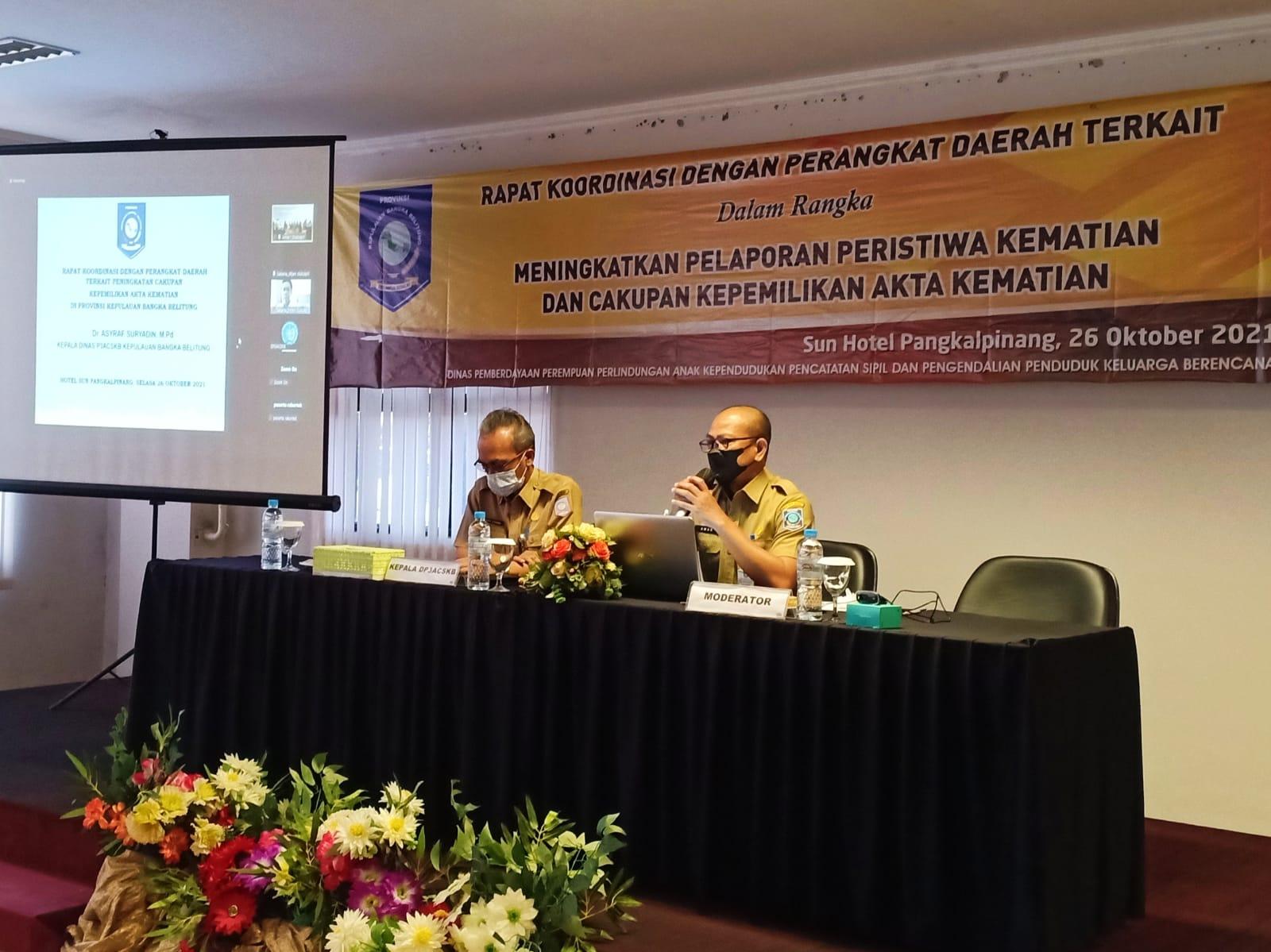 Asyraf Kepala DP3ACSKB Berharap Koordinasi Tiga Instansi Tingkatkan Cakupan Kepemilikan Akta Kematian