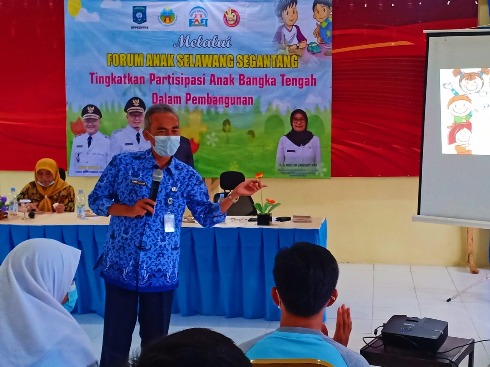 Berdialog Bersama Forum Anak, Asyraf Kepala DP3ACSKB Sarankan Anak-Anak Gemar Membaca