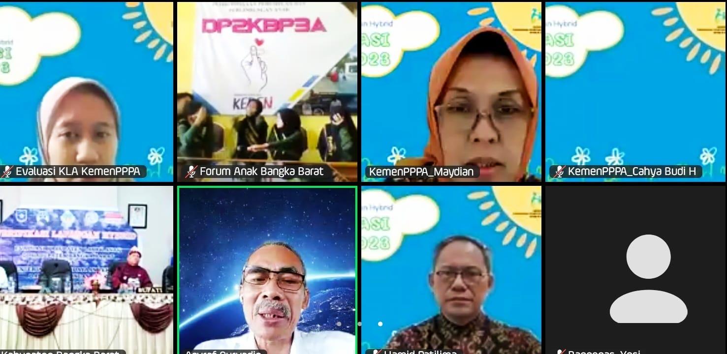 Asyraf Masif Kawal Evaluasi KLA KemenPPPA untuk Kabupaten Bangka Barat 