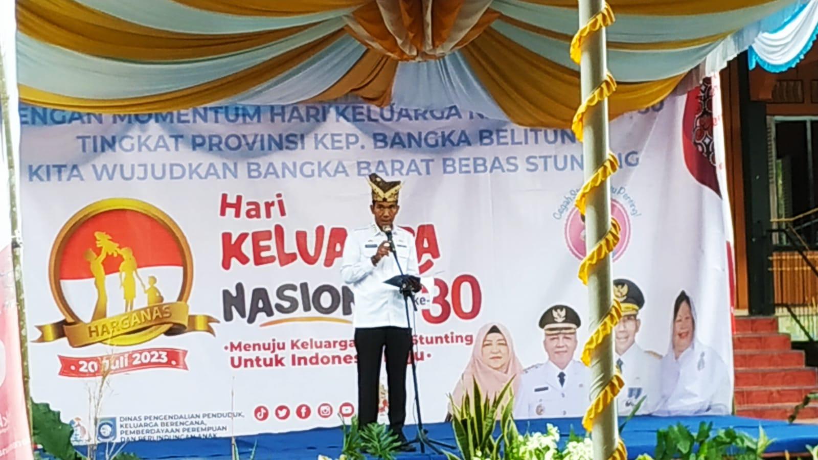 Peringatan Harganas, Pj. Gubernur: Wujudkan Ketahanan dan Kesejahteraan Keluarga
