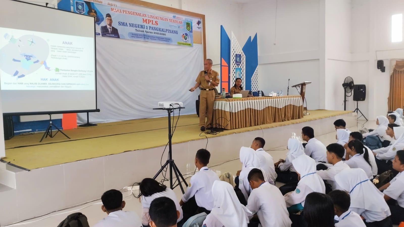 Asyraf Sampaikan Pesan Moral bagi Peserta MPLS SMAN 2, Begini Trik Mengawali Aktivitas 