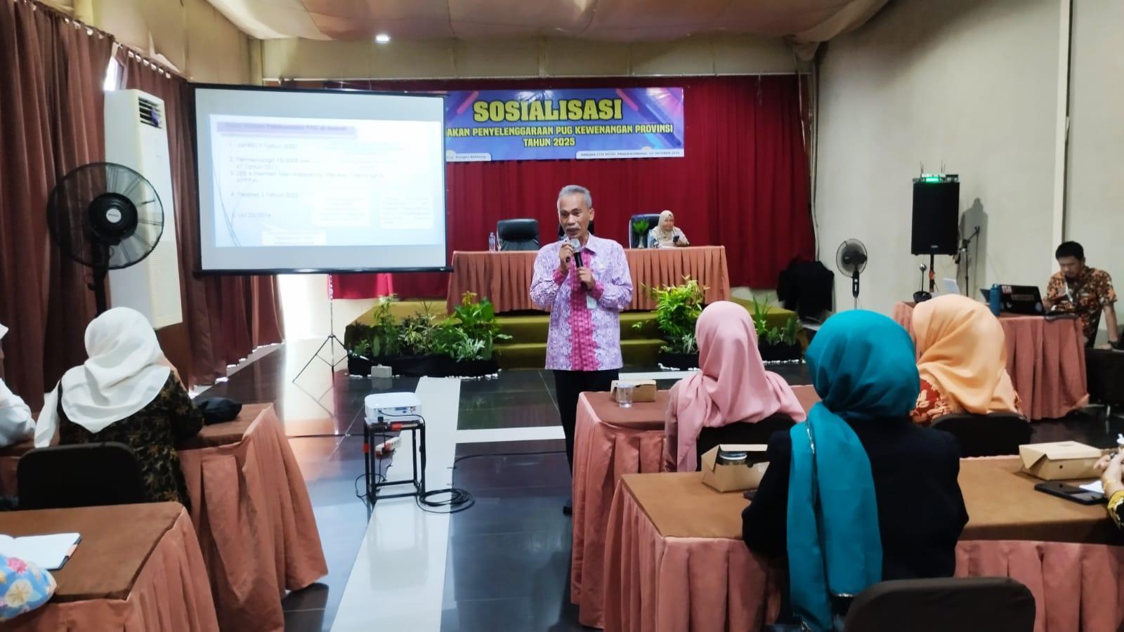 Sosialisasi PUG, Asyraf: Tingkatkan Kualitas Lembaga Perempuan 