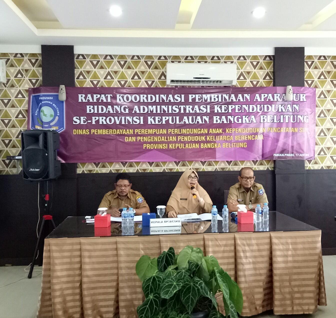 WUJUDKAN PELAYANAN EXCELLENT, DP3ACSKB BABEL BINA APARATUR DUKCAPIL SE-BABEL