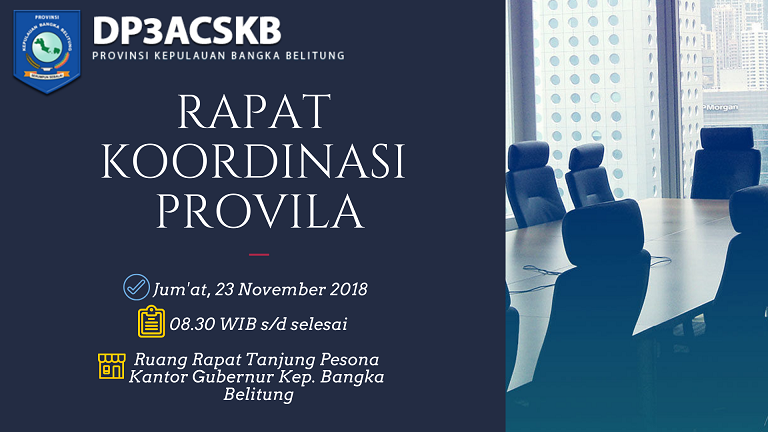 Press Release - Rapat Koordinasi Persiapan Babel Menuju PROVILA