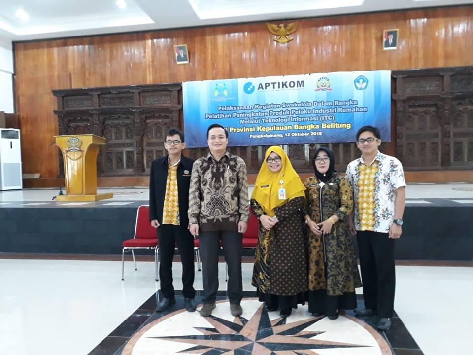 DP3ACSKB BABEL gandeng APTIKOM gelar Pelatihan bagi Pelaku Industri Rumahan