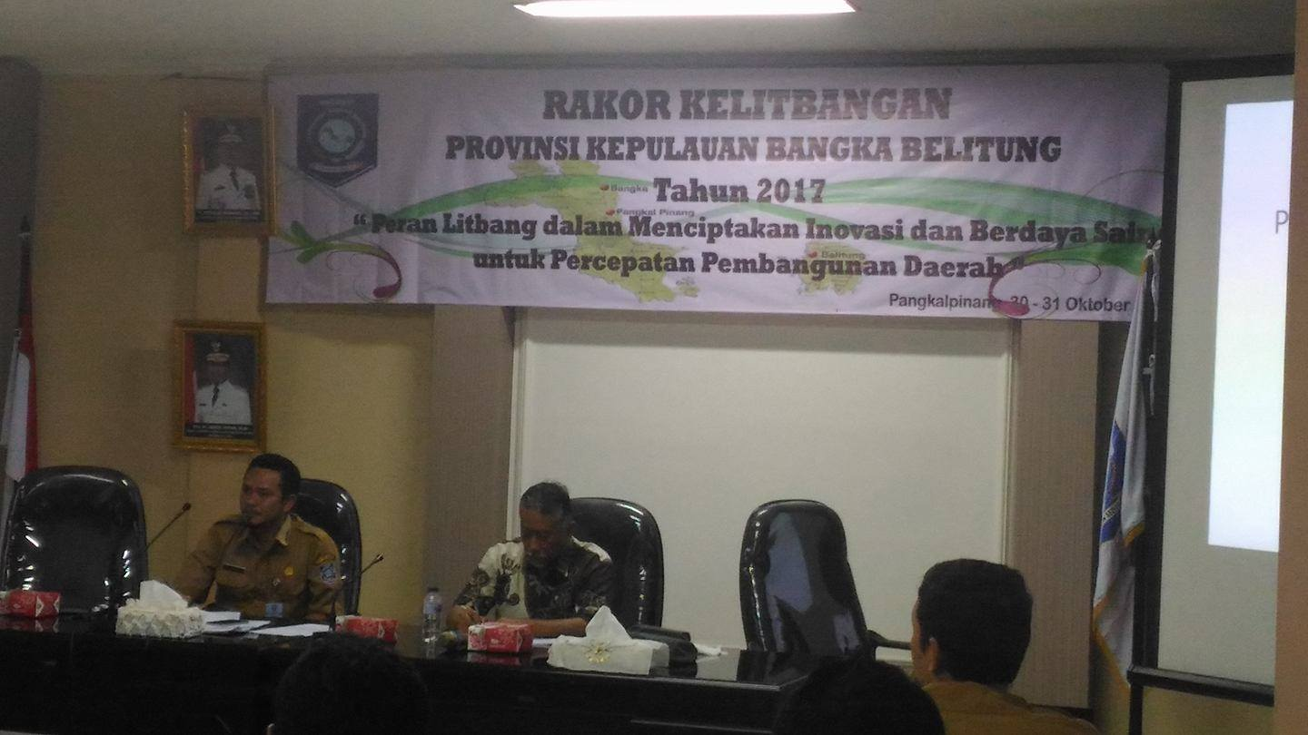 Rakor  kelitbangan di bappeda babel